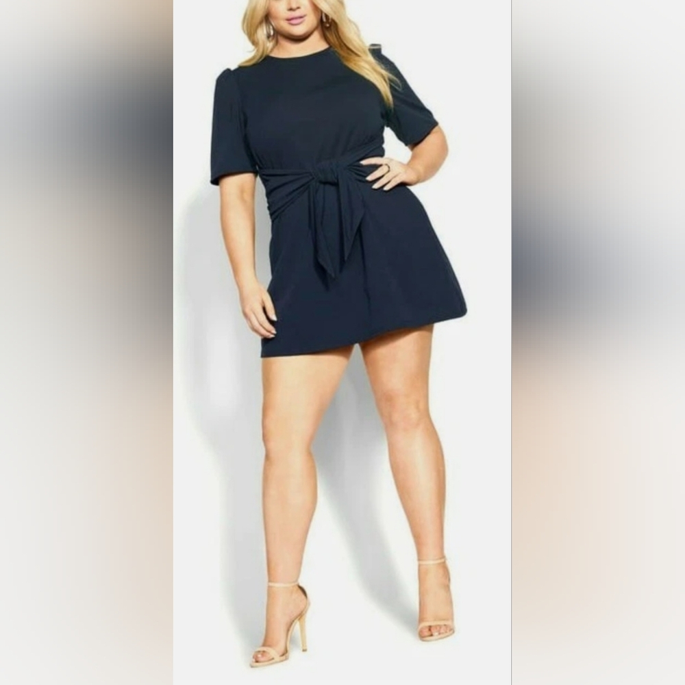 ✨️City Chic Midnight Blue Asymmetrical Dress